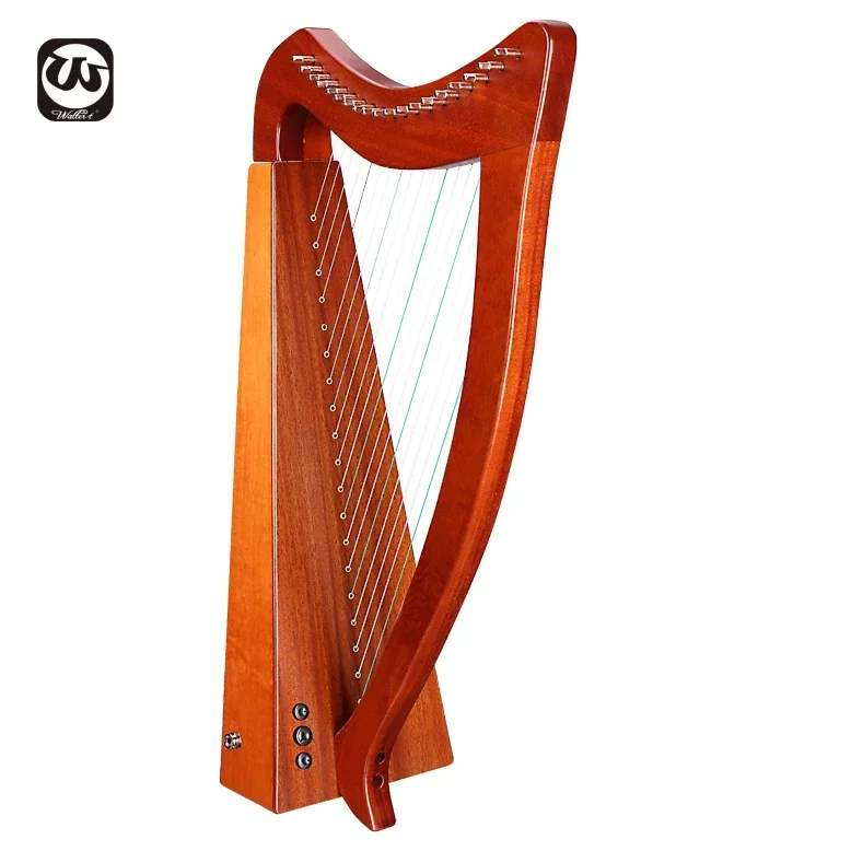 Walter New Design Mahogany Irish Harp 19 Strings