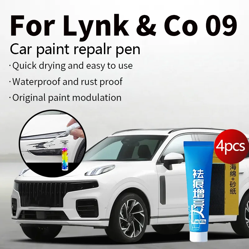 

Ручка для ремонта автомобильной краски для Geely Lynk & Co 09 2022-2025 аксессуары для ремонта царапин с краской 4 шт. черный, белый, серый, фиолетовый, синий