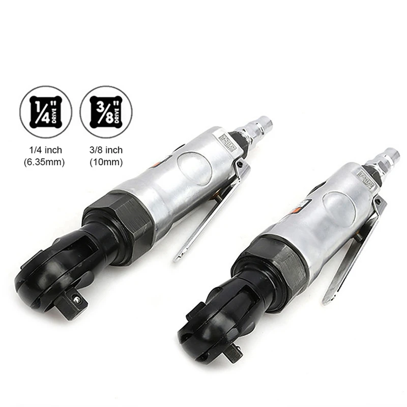 

1/4 Square Head Pneumatic Wrench Pneumatic Ratchet Wrench 90-Degree Torque Wrench Mechanical Repair Tool Durable Sturdy