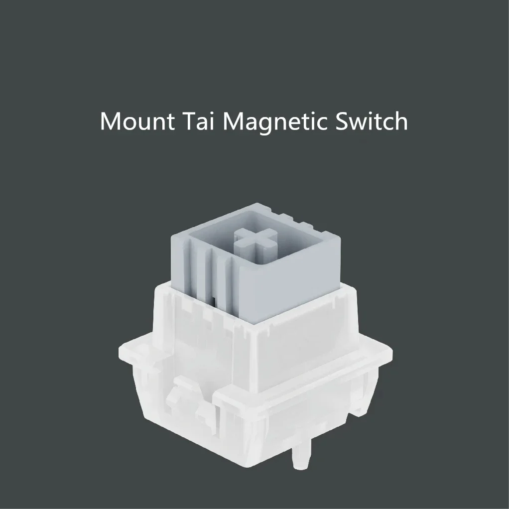 Mount Tai Magnetic Switch Ultra Stable Linear Hall Effect Switch 35gf Light Actuation 100M Keystroke Life Hot-Swappable