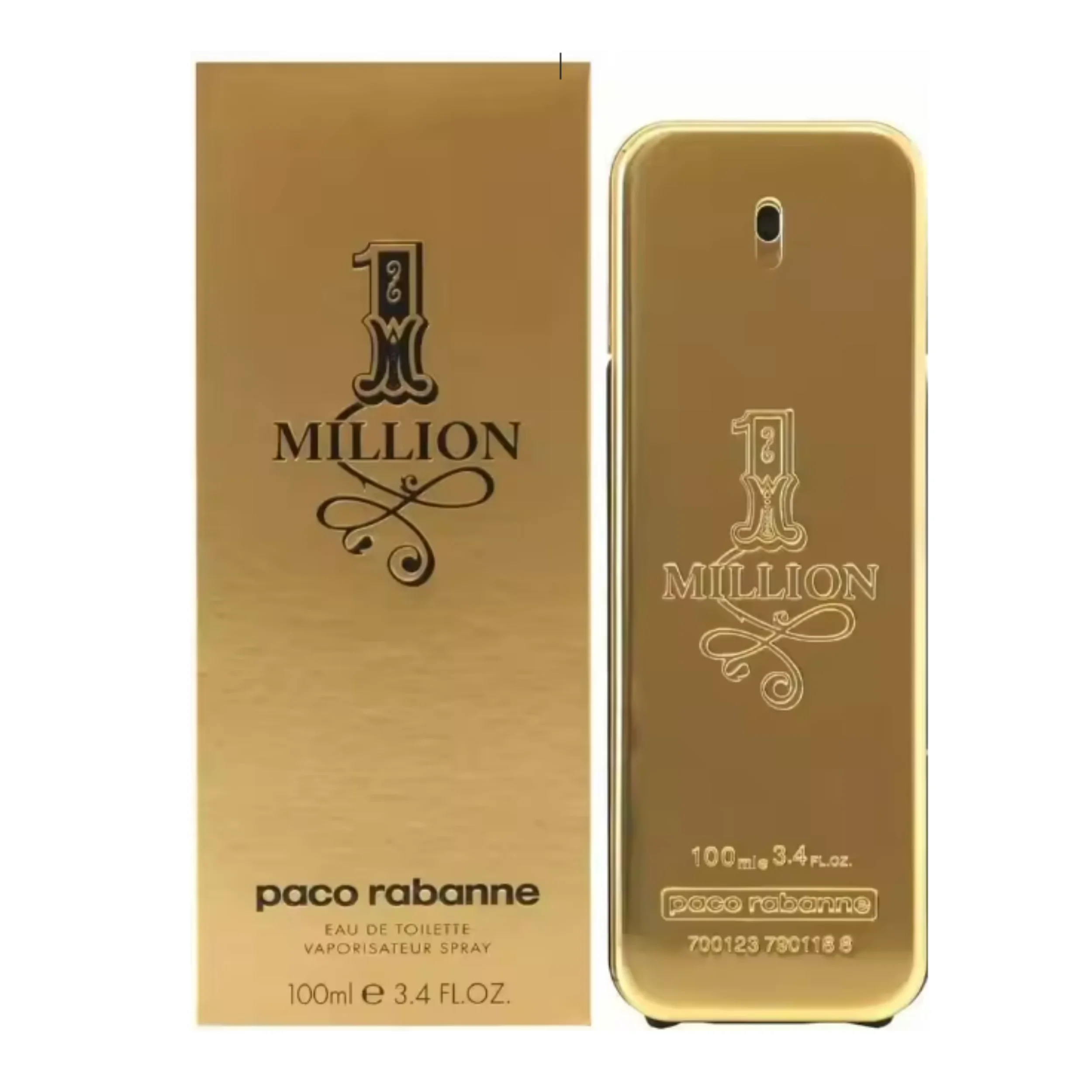 

1 Million By Paco Rabanne For Men's Eau De Toilette TESTER 3.4 fl oz 100 ml Men's Cologne New in Box USA