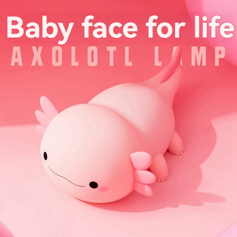 AB09-Salamander Hexagonal Dinosaur Night Light Cute Bedroom Breastfeeding Eye Protection Patting Light Salamander Night Light