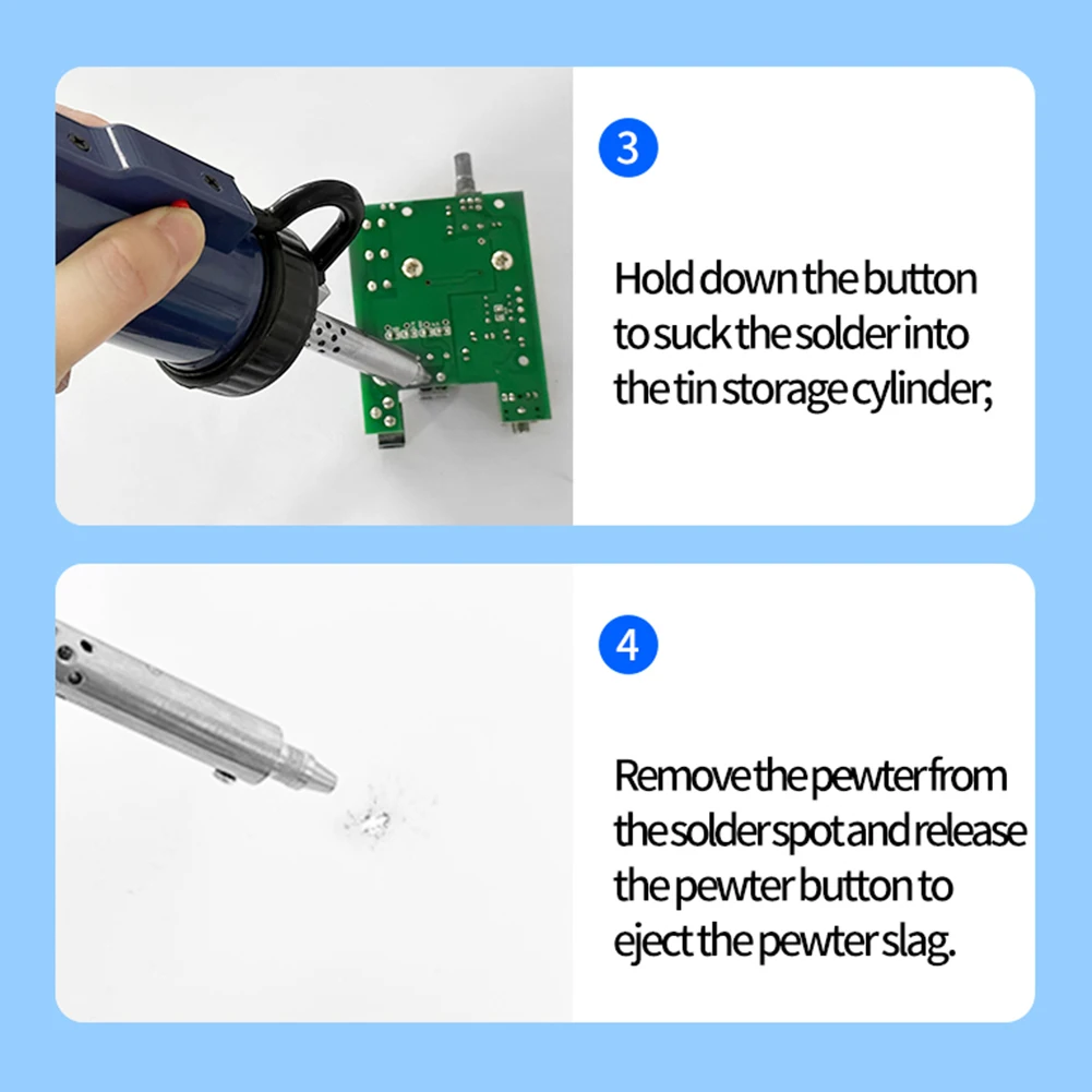 BBT-580 automata Előírásnál kisebb nyomás desoldering Csillogás 30W Elektromos desoldering fegyvert Hordozható vel 3 szívó Belefordul számára Bádog eltávolítása majd Behegesztés