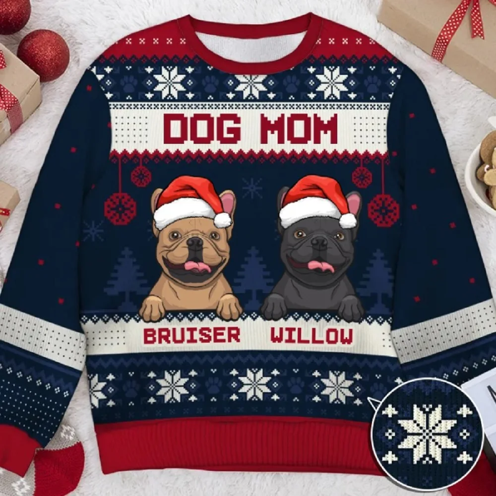 Cartoon Dog Ugly Christmas Sweater Christmas Sweater 3D Printing Gift Santa Claus Pullover Men 3D Sweatshirt Autumn Winter Top