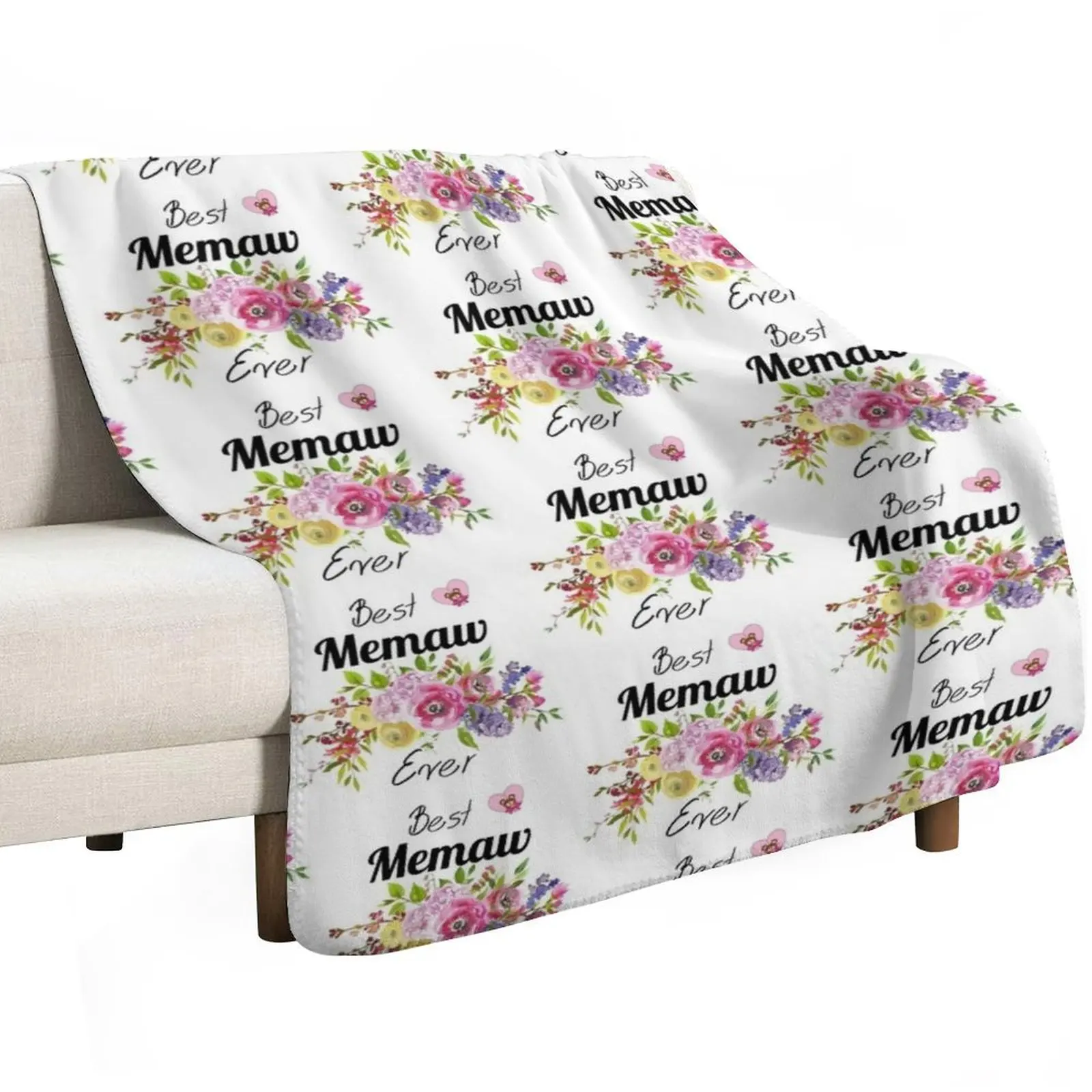 Memaw Gifts - Memaw Mothers Day Birthday for Mother's Day Ide Throw Blanket Plaid Sofas Beach Furrys Cute Blankets