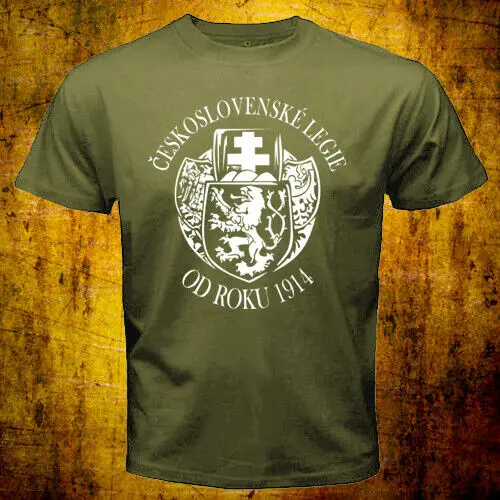 The Czechoslovak Legion Československé legie World War 1 T-shirt Short Sleeve Casual 100% Cotton Shirt