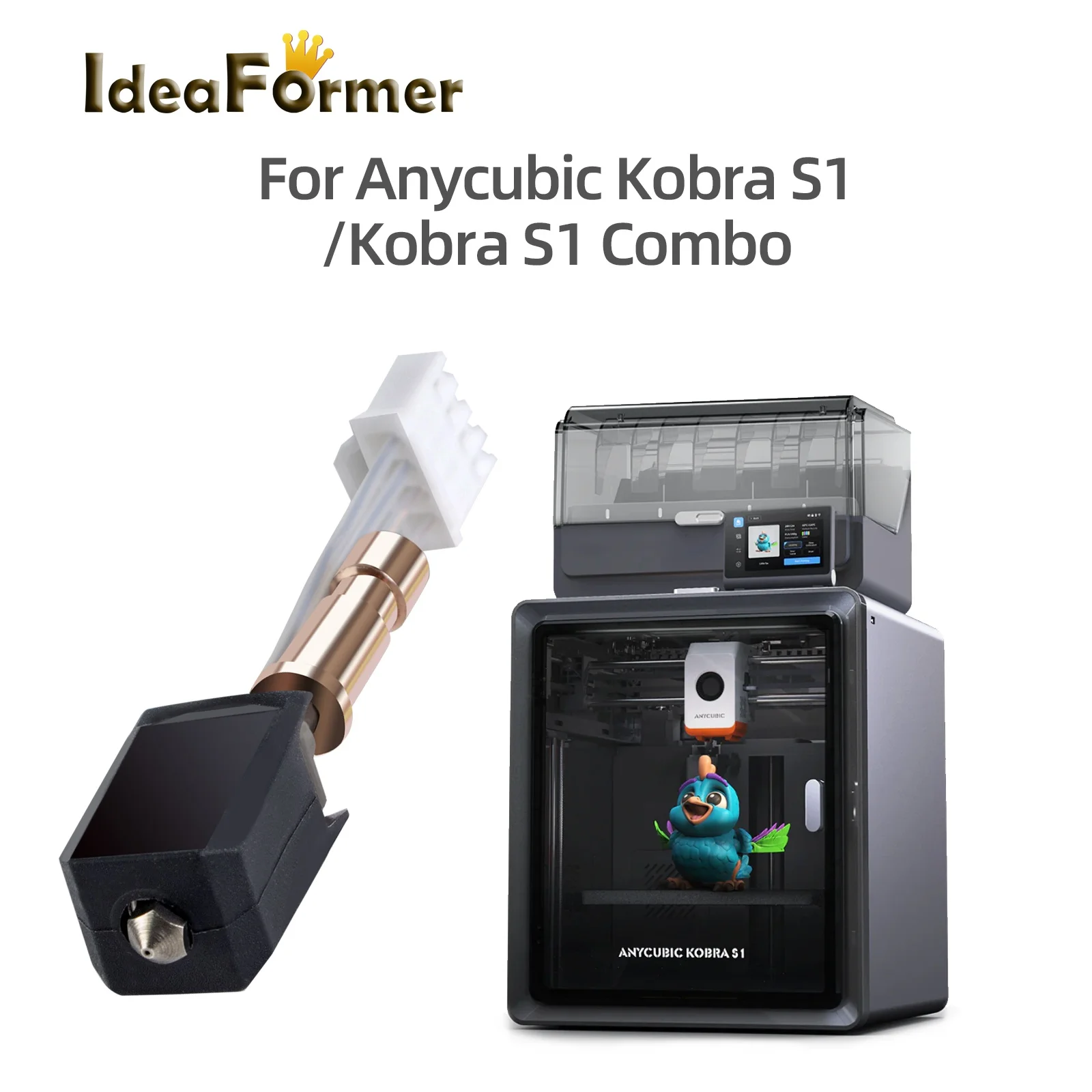 200K ترقية Hotend ل Anycubic S1/S1C رأس الطباعة الطارد عدة نهاية ساخنة ل Anycubic S1/S1C السيراميك التدفئة Hotend فوهة #5