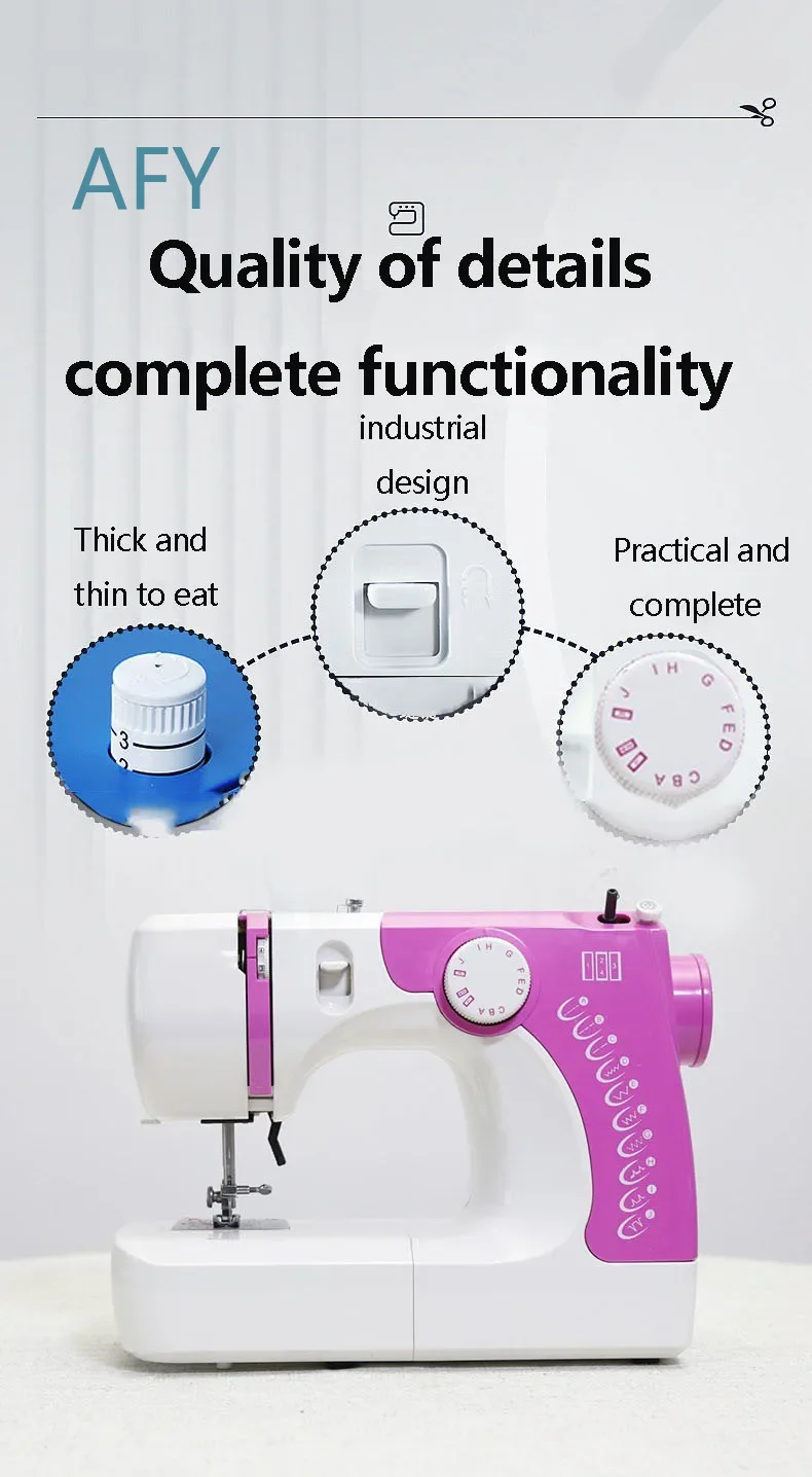 Multifunctional Pocket Sewing Machine for Electric Desktop Flat Seamer for Household Craft Projects Sewing Machine for DIY
