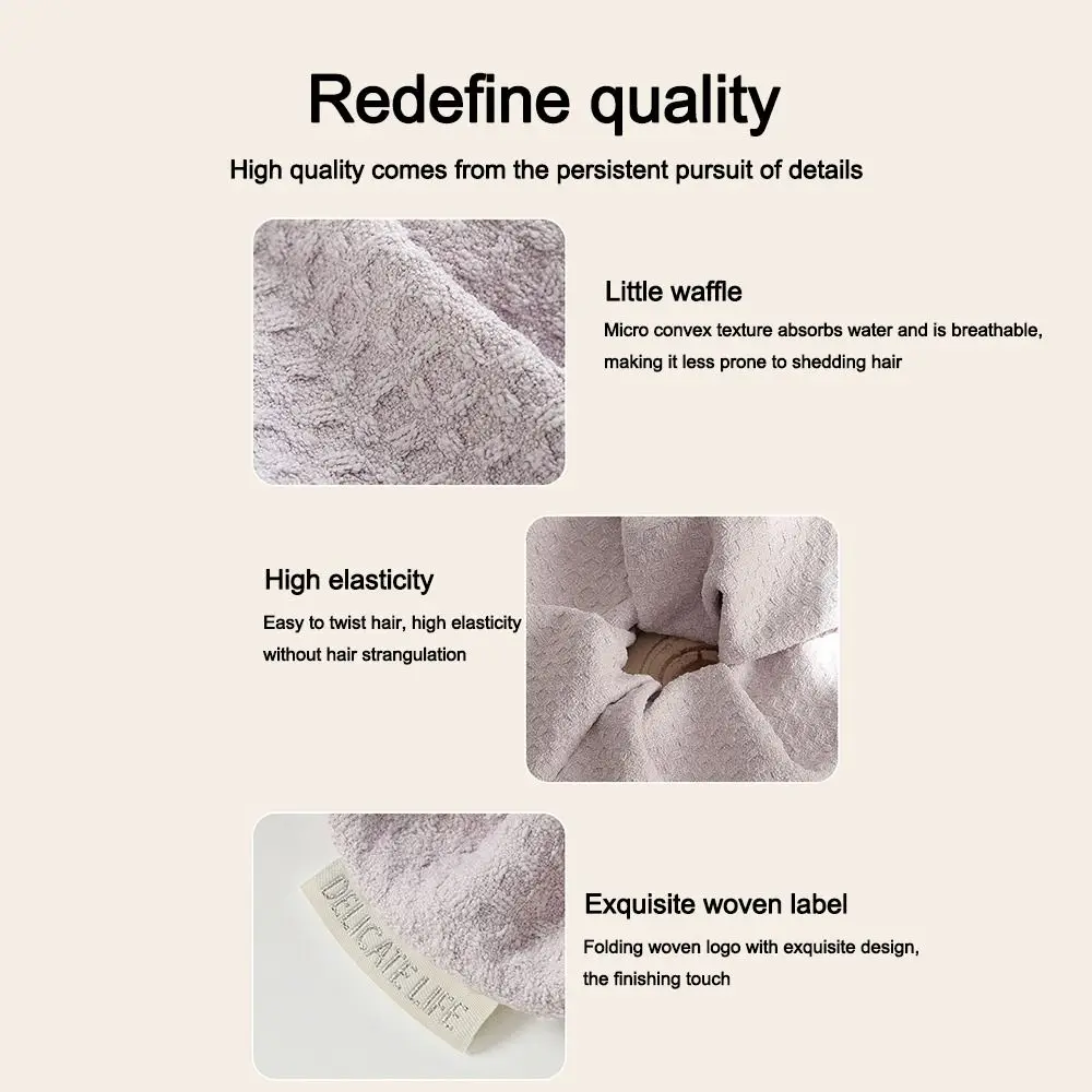 المتضخم ماصة منشفة الشعر مرونة امتصاص الماء سريعة الجافة الشعر التفاف الخريف الشتاء Scrunchies الحلو عصابات رأس الفتيات النساء #1