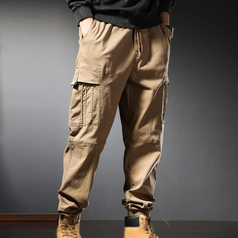 Spring Autumn Men Plus Size Long Pants Outdoor Work Pants 7XL 8XL 150kg