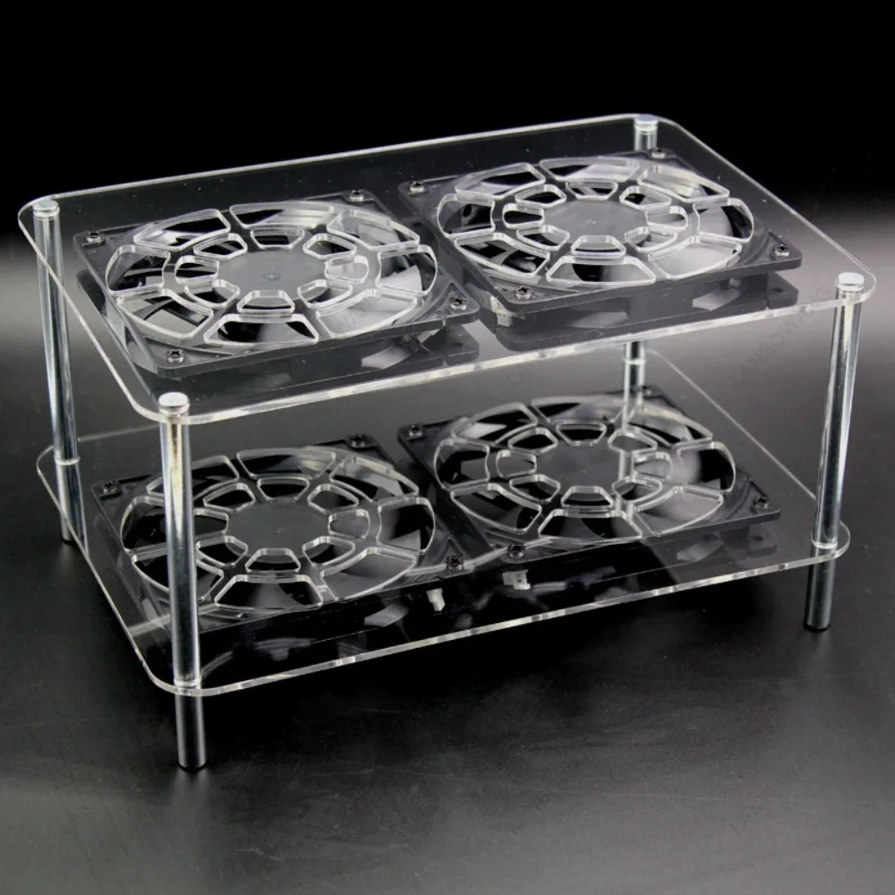 Wireless Router Cooling Bracket, 12CM USB Fan Cooler for Netgear, Optical Modem and TV Set Top Box