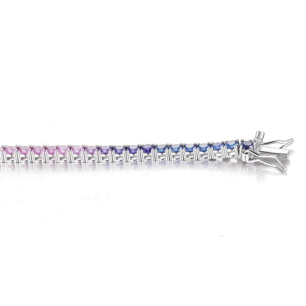 2mm Full-set Bracelet for Women, S925 Sterling Silver Bracelet, Simple and Sophisticated