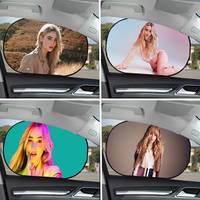 S-Sabrina Summer Car Sunshade Front Windshield Sunshade Sunblock Thermal Insulation Sunshade Umbrella Retractable