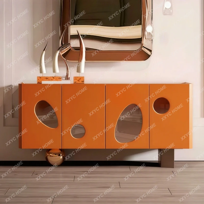 LXn minimalist paint dining side cabinet entrance shoe cabinet simple and modern