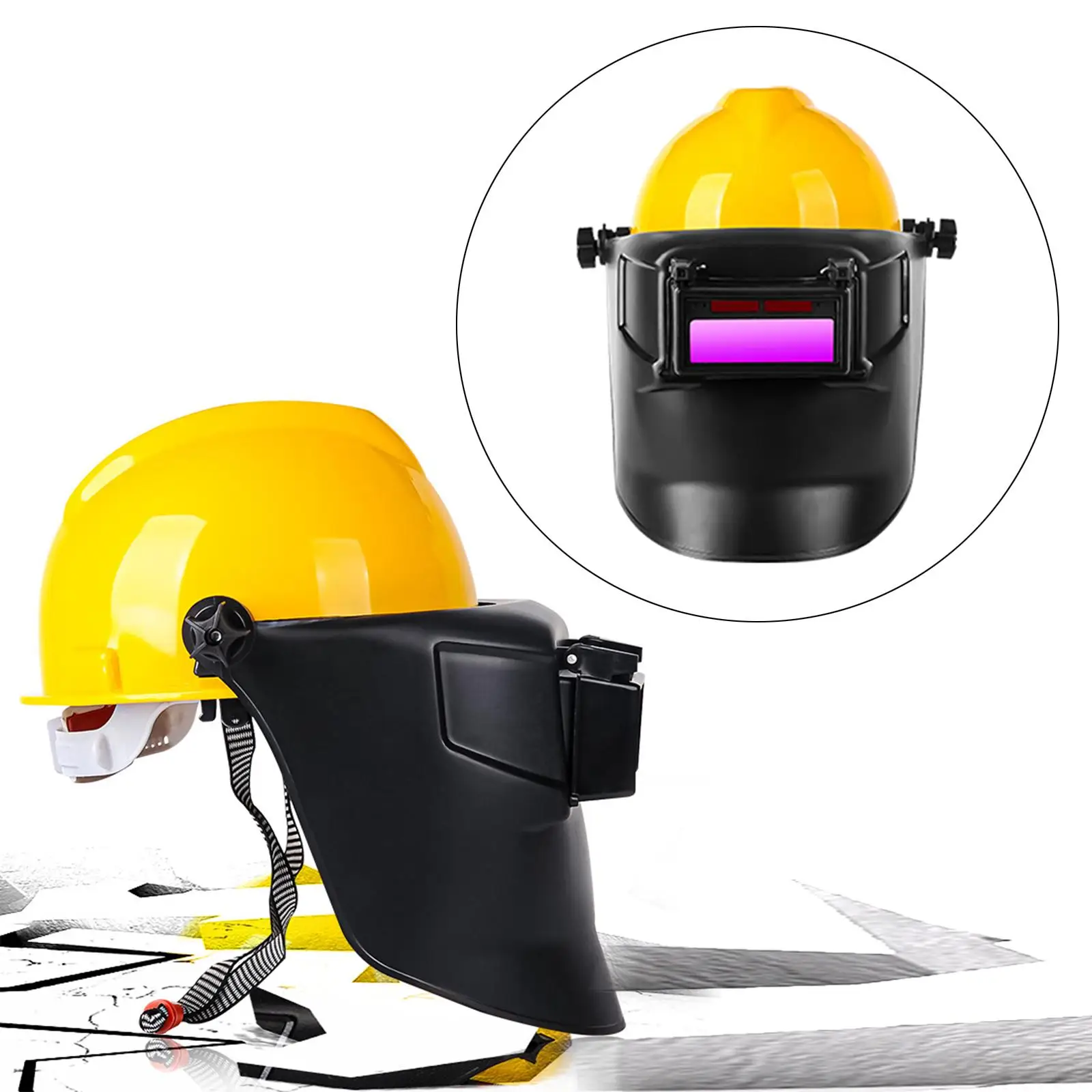 Auto Darkening Welding Helmet Grinding Mask Splash Proof Shockproof Large View
