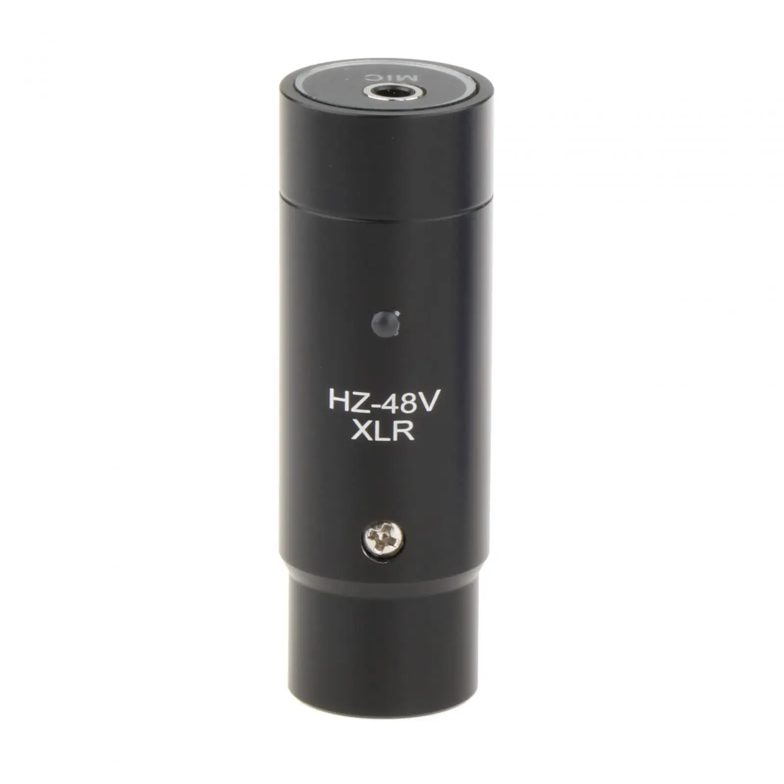 48V Phantom Power XLR 3pin Mic Adapter for Lavalier Microphone 3.5mm Audio Mixer and DSLR Camera