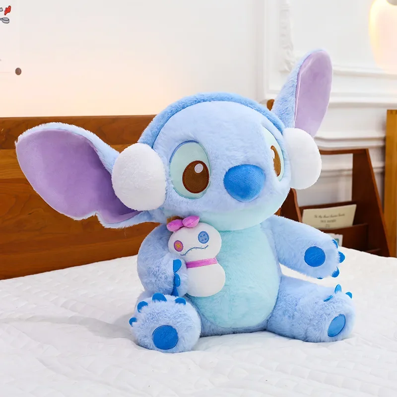 Disney Lilo & Stitch Plush Toys Kawaii Anime Plushie Dolls Stitch Angel 40-100cm Soft Stuffed Pillow Christmas Gift for Children