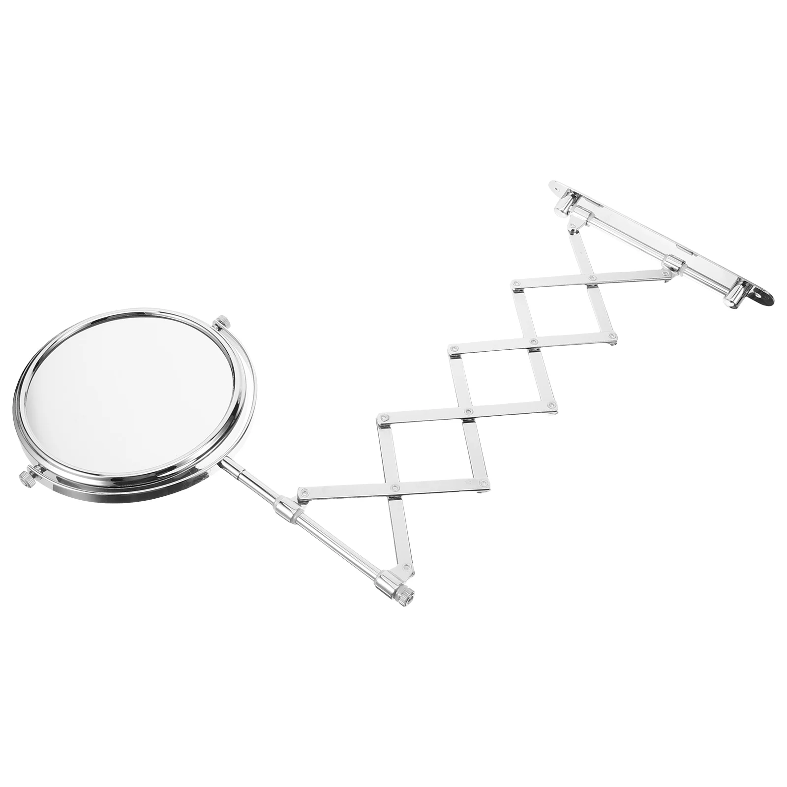 

Inch 3X Magnifying Round Wall Mirror Two-Sided Retractable Bathroom Mirror Degree Swivel Makeup Mirror