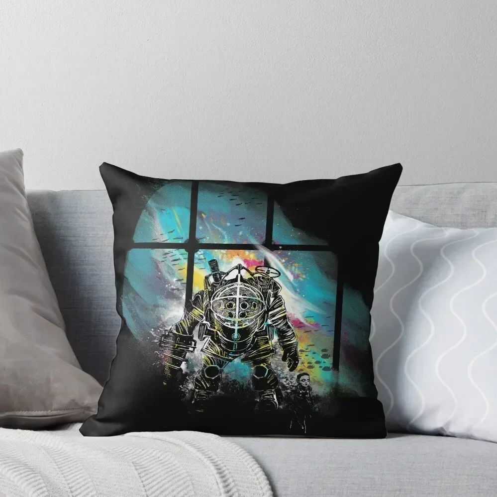 

Mr Bubbles Throw Pillow autumn pillowcase Embroidered Cushion Cover Cushions Home Decor pillow cover christmas pillow