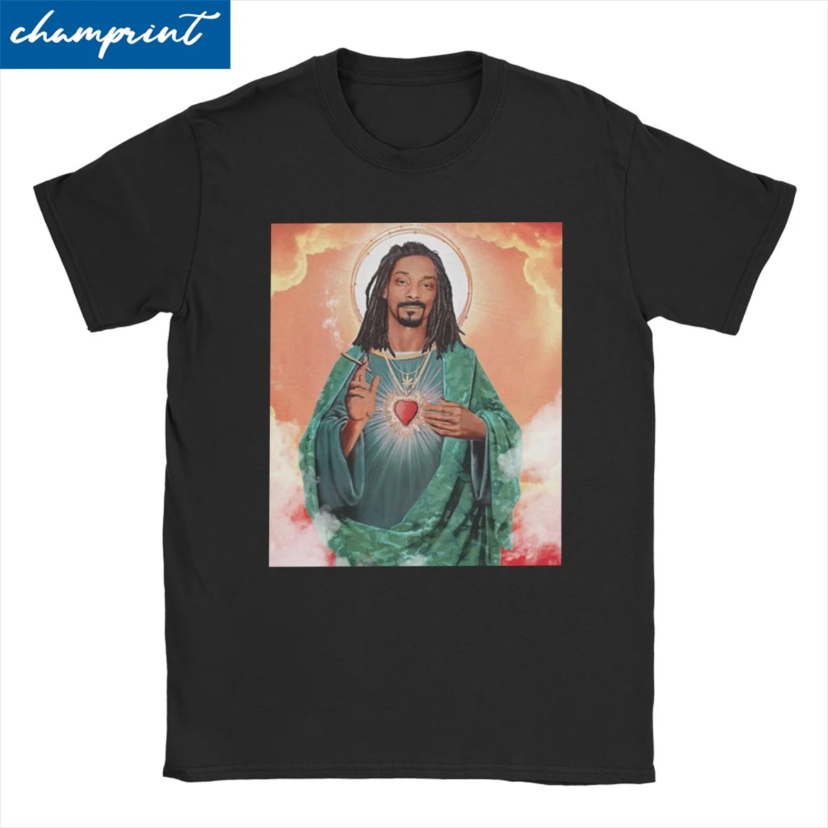 Men Women T-Shirt Snoop Dogg Jesus Awesome Pure Cotton Tees Short Sleeve Rapper T Shirts O Neck Tops Birthday Gift