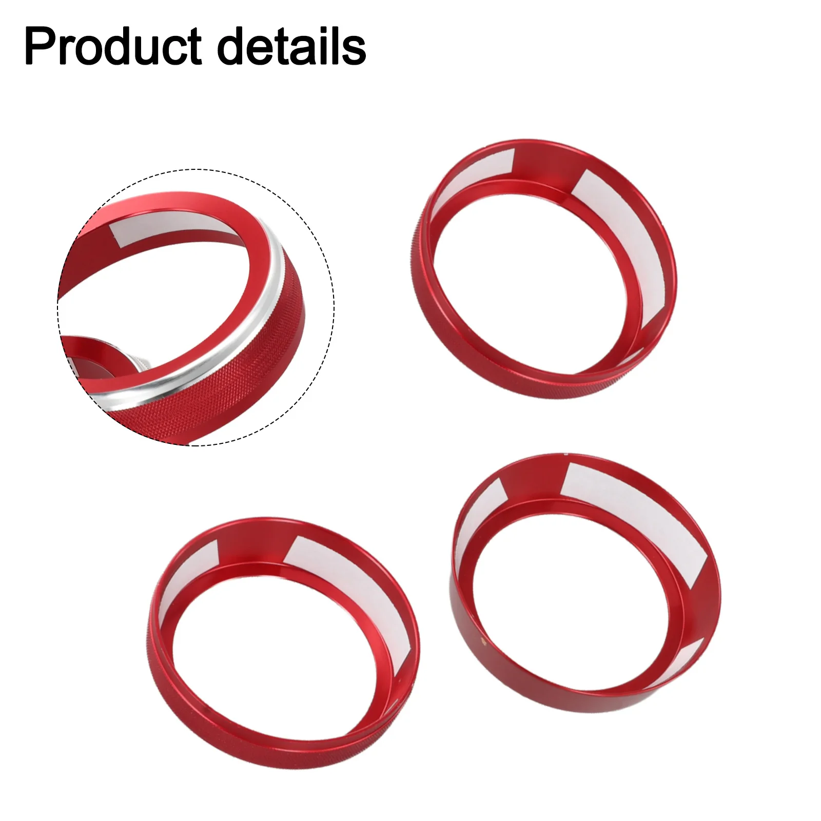 Vehicle Upgrade Air Conditioning Trim Ring Improved Grip Control Quick Clip-On Installation Seamless Fit Design For Suzuki JB64
