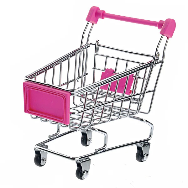 Мини-корзина для хранения в форме розового цвета, прочный металлический пластиковый настольный органайзер для ручек, косметики, стол для мобильного телефона, аккуратный