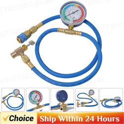 1-3PCS Refrigerant Recharge Ac Air Kit R134A Car Conditioning Hose Con Refill Gauges R12 R22 Gas Charging Filler Sealant Line