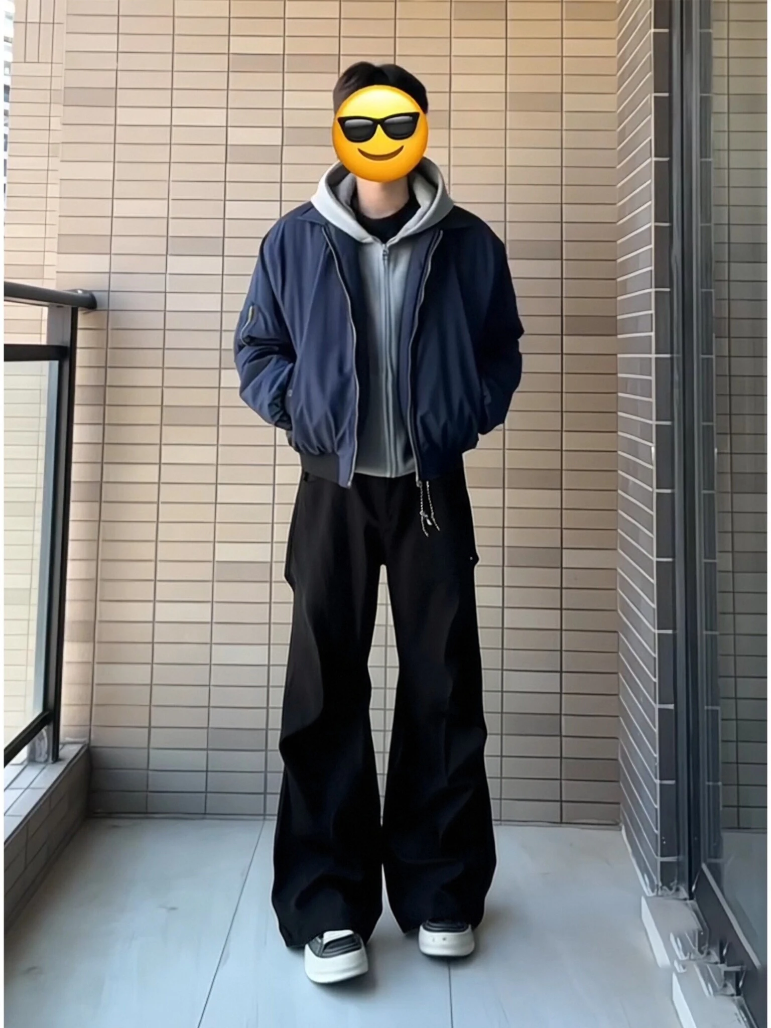 

Мужские брюки Cleanfit: черные, плиссированные, на флисовой подкладке, широкие, рабочие, осенне-зимние, прямые, струящиеся, повседневные, молодежные, стильные