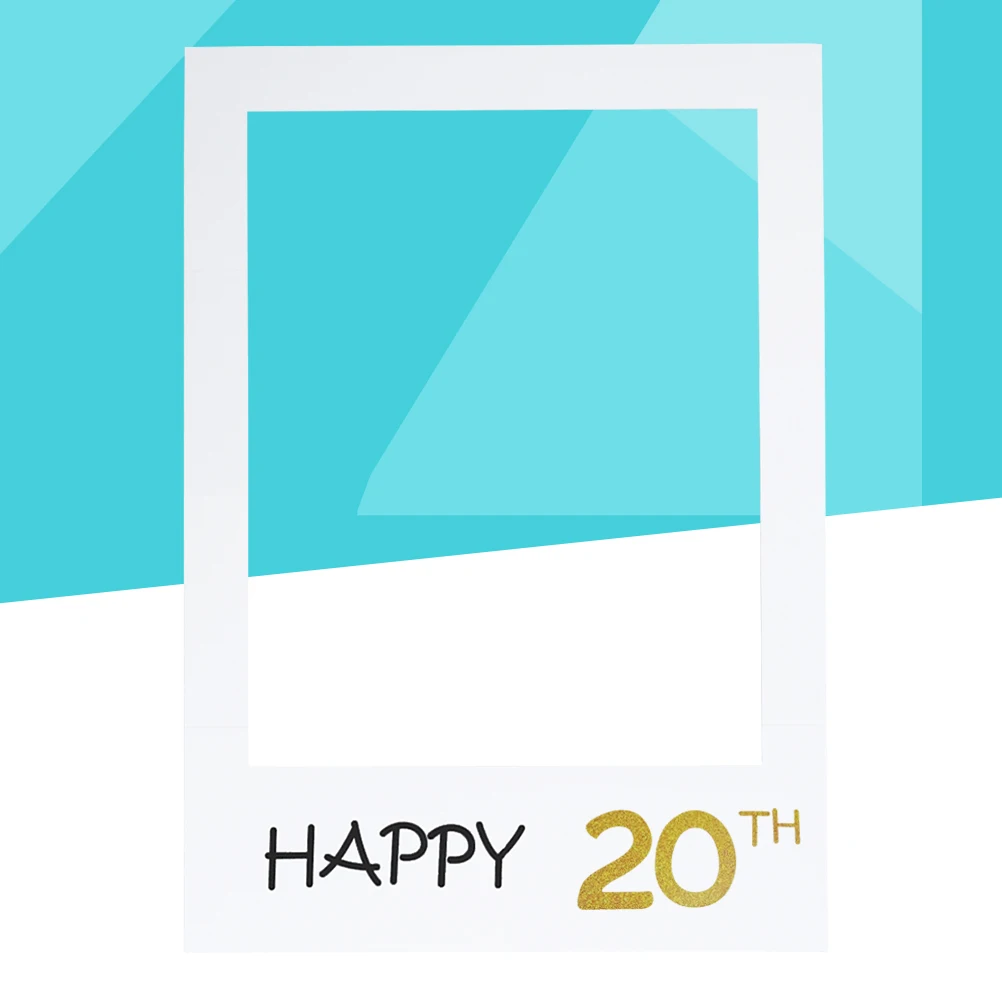 

Birthday Photo Frame Props Paper Frames Cutout Picture Cutouts Framed Decoration
