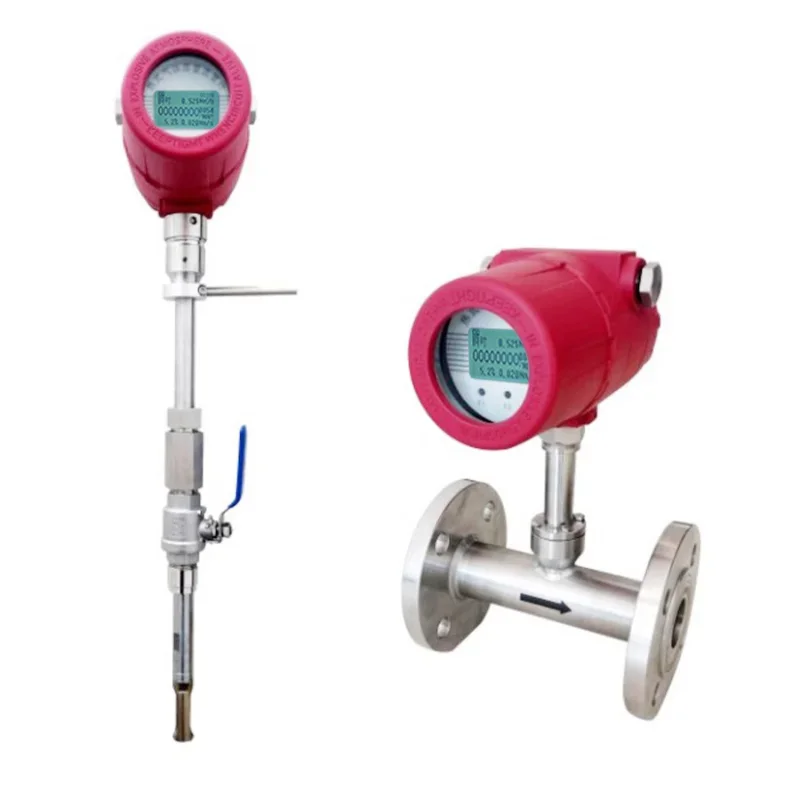 Thermal Gas Mass Flowmeter High Precision Pipeline Compressed Air Oxygen Nitrogen Natural Gas Hydrogen