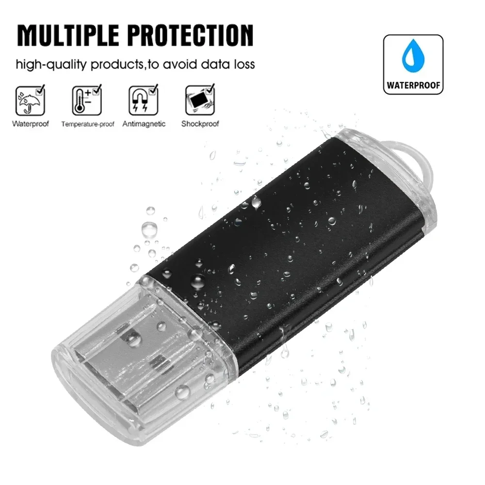 100PCS Pen Drive USB 2.0 Flash Drive 128M  Mini Metal Pen Drive 16GB High Speed Memory Stick 32GB флешка U Disk 128GB For Laptop