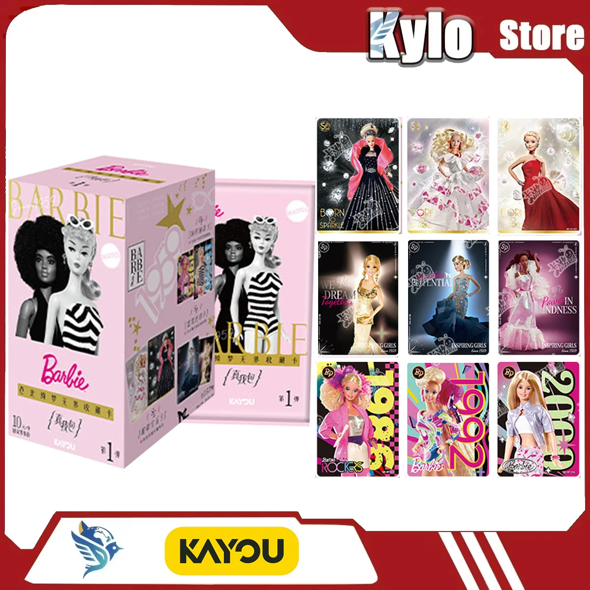 Tarjetas coleccionables KAYOU Barbie Dreamtopia Beyond Boundaries, personajes de dibujos animados en anime y manga, se pueden regalar a amigos