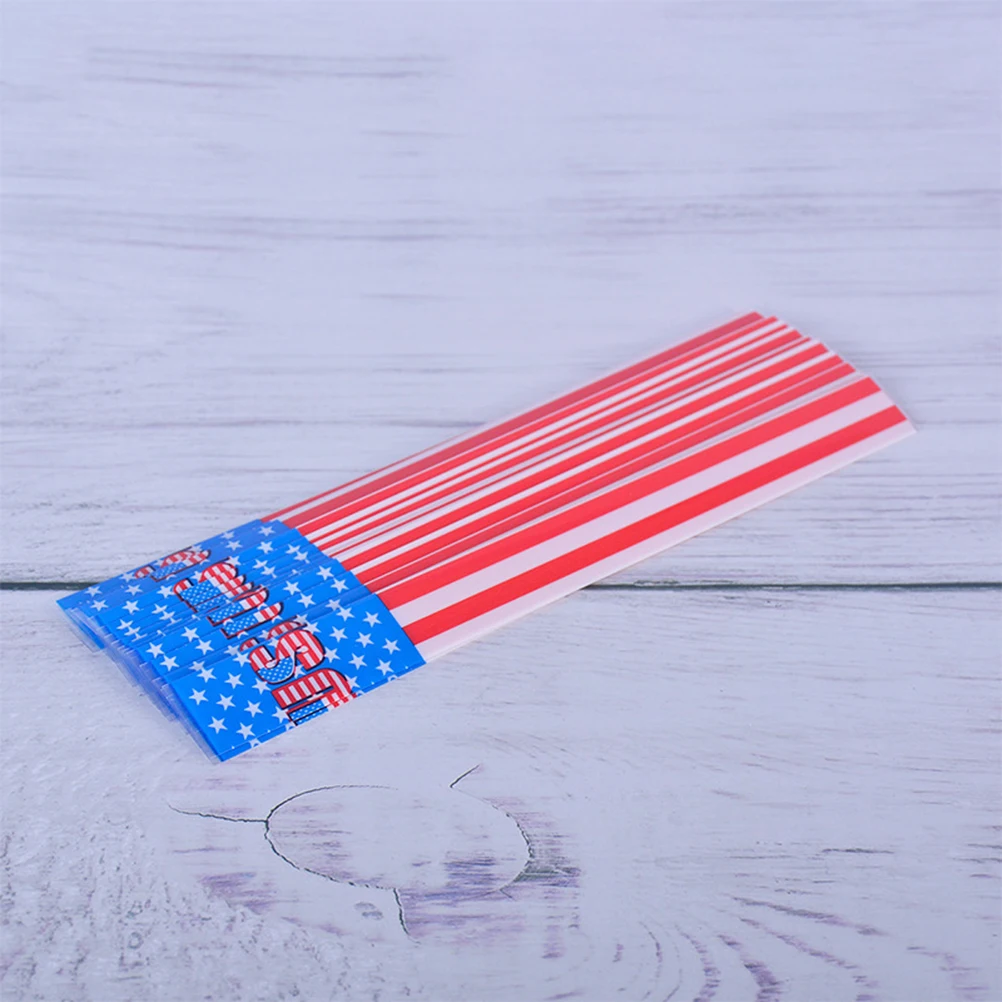 

15pcs Arrow Stickers Heat Shrinkable Long Decorative Universal American Flag Identification No Residue Easy Application