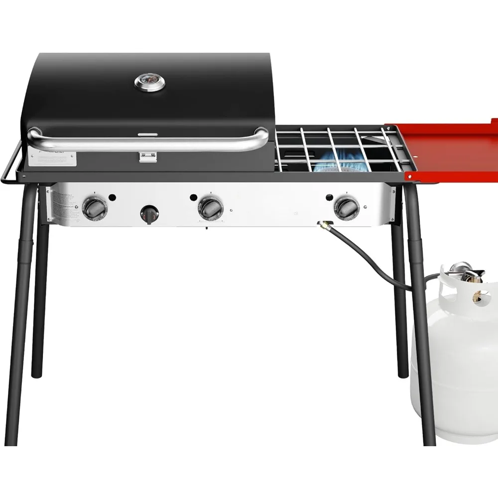 Big Gas Grill 16-3-Burner Propane Gas Stove - Includes Deluxe BBQ Grill Box - Perfect for Grilling & Outdoor Cooking