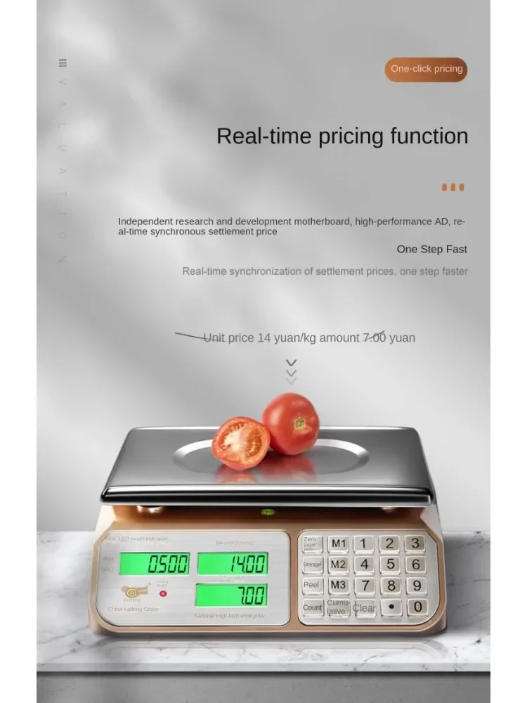 

30kg Digital Kitchen Scale High Accuracy Food Scale Stainless Electronic Balance Measuring Grams Scales for Cooking Baking