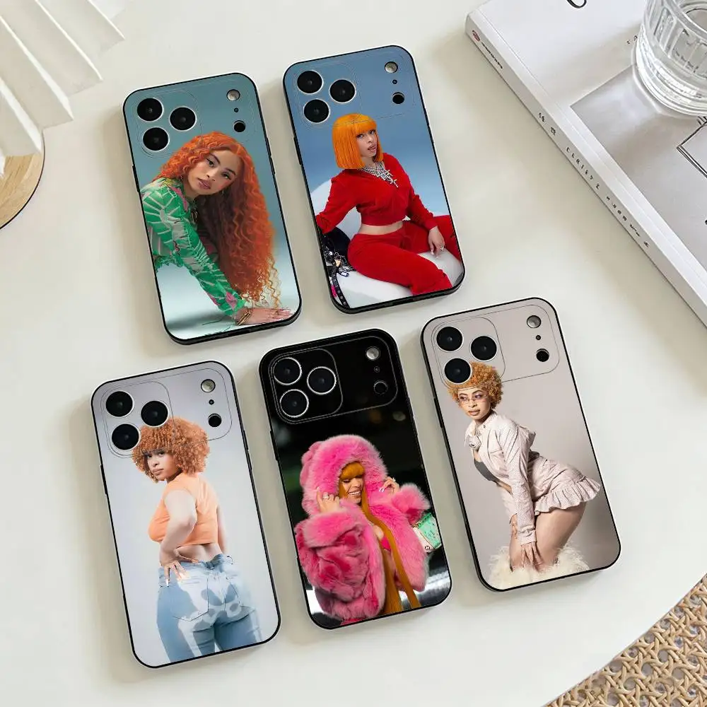 

Ice S-Spice Rapper Phone Case For iPhone 17, 16,15,14,13,12,11 X XR Plus,Others Soft Black Cover