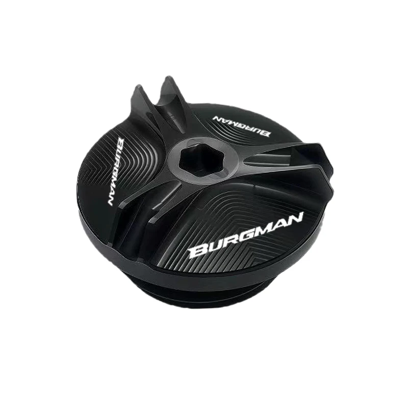 Moto For Suzuki BURGMAN 650 400 125 200 250 AN650 AN400 AN125 AN200 engine oil cap bolts fuel filler cap protection accessories view 3