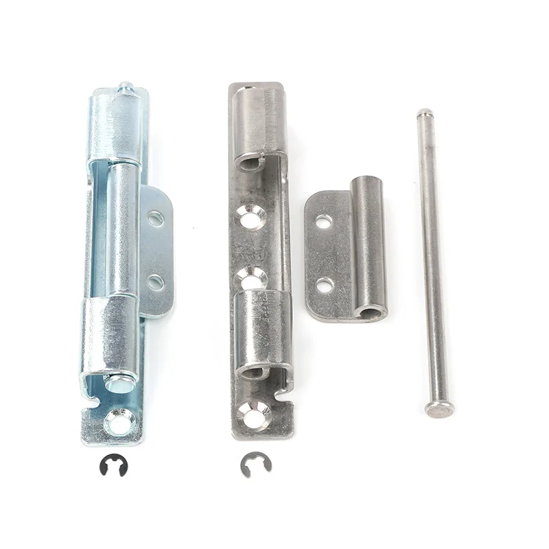 

2PCS CL186 Stainless Steel Cabinet Hinge Detachable Metal Control Industrial Locks Hidden Quiet Door Electrical Panel