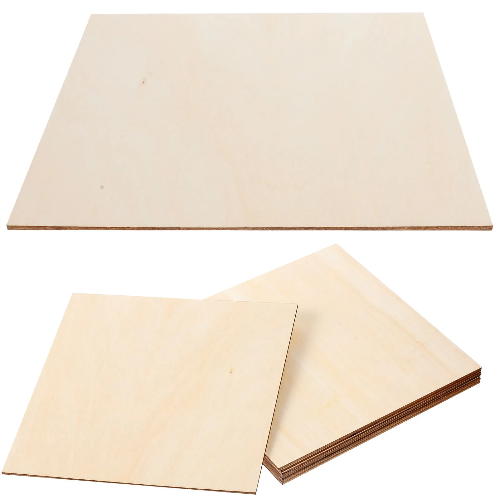 

8Pcs DIY Wooden Slices Unfinished Smooth Wood Sheets Creative Craft Shapes Party Decorations Painting Materials