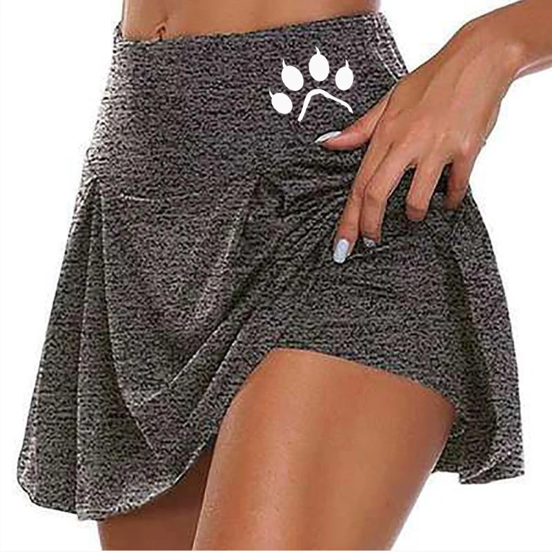 2023 Frauen niedlich bedruckte Tennis röcke Golf Fitness Mini kurzer Rock hohe Taille sportlich laufen kurze schnell trocknen Sport Yoga Shorts