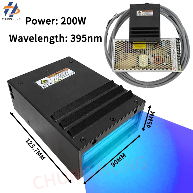 Fan cooled UV LED curing lamp suitable for Nocai 6090 Epson XP600/TX800/DX5UV flatbed printer ink curing and drying UV lamp