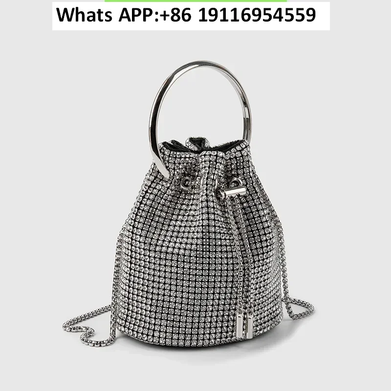 

Soft diamond king bag female bucket rhinestone rhinestone bag