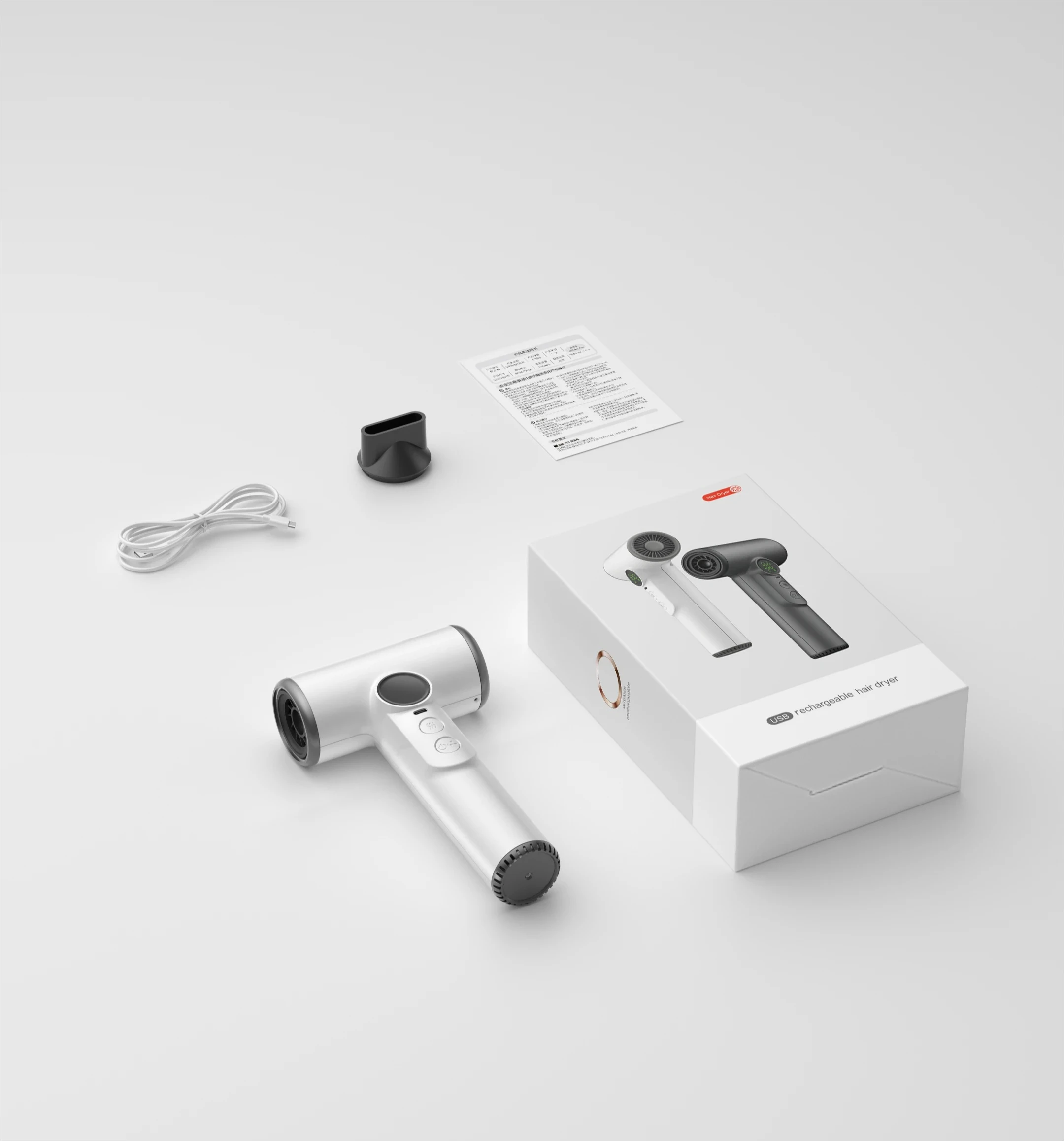 

100 передач, 30000 об/мин, высокоскоростной беспроводной портативный фен с отрицательными ионами, 15600 мАч, интеллектуальный контроль температуры, мощный ветер