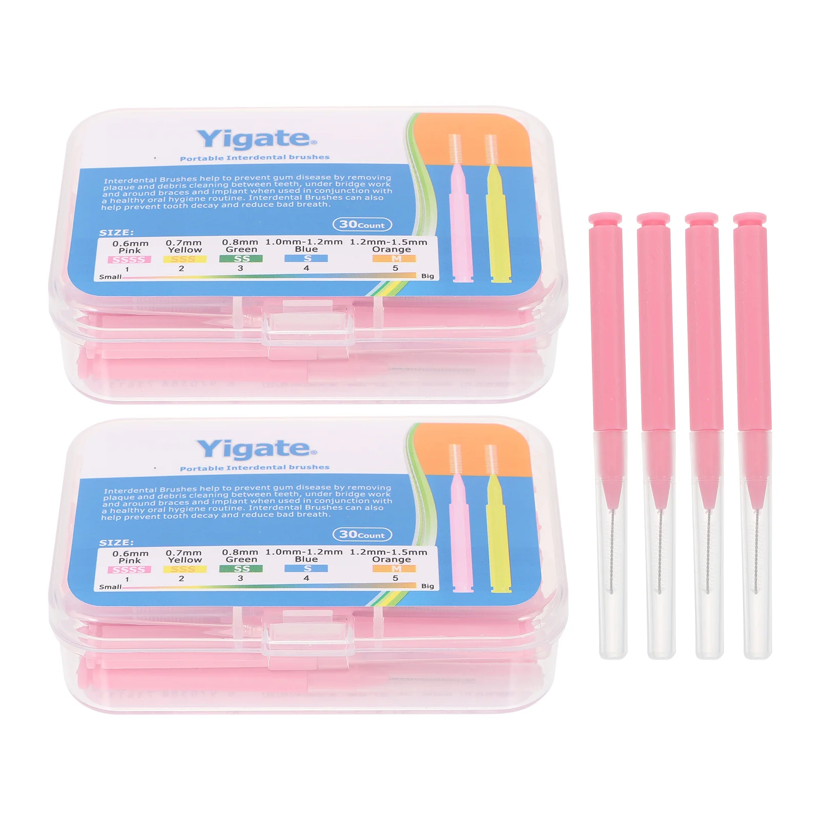 

60 Pcs Interdental Brush Oral Care Products Toothpick Flosser Teeth Stick Nylon Picks