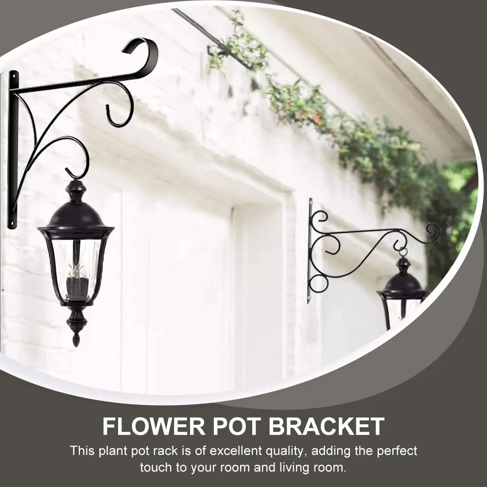 

Flower Pot Hanging Hook Iron Sturdy Design Lightweight Plant Hanger Decorative Bracket for Home Garden Balcony Indoor Use