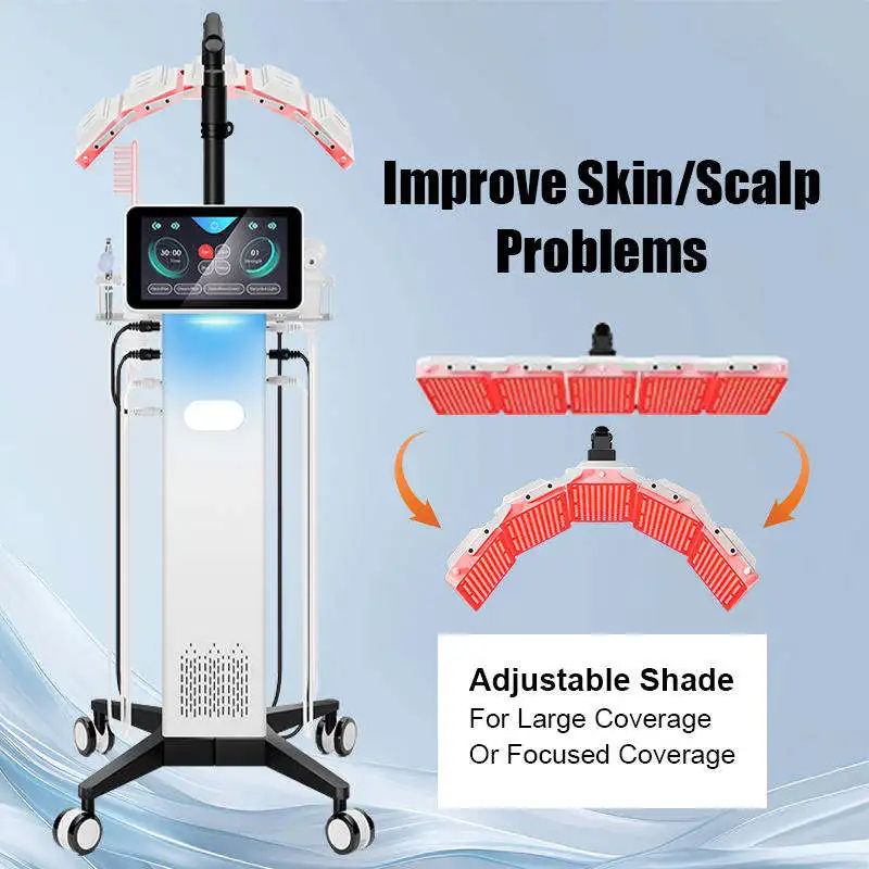 7 Colors LED Light Therapy Scalp Analyzer Hair Growth Scalp Care Analyzer Hair Skin Management Hair Regrowth Beauty Device