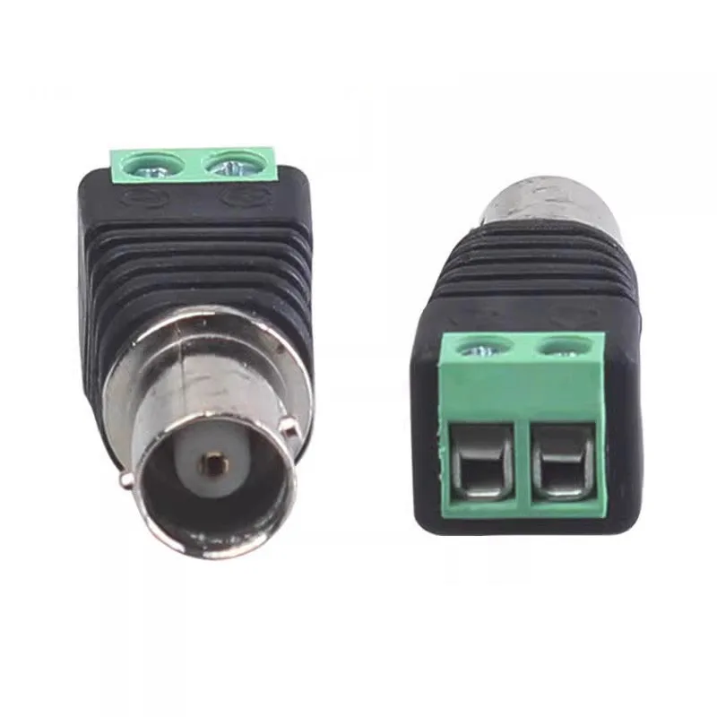5pcs Adapter Converter BNC Male to AV Screw Camera CCTV Video Security System Balum Terminal Coaxial Coax CAT5 BNC Male AQJG