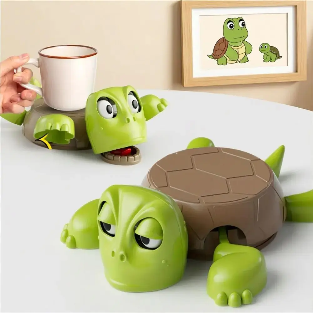 Funny Turtle Coaster Anti Slip Heat Cup Pad Eyes Limbs Open Creative Prank Desk Protector Office Ornament Stress Relief Gift