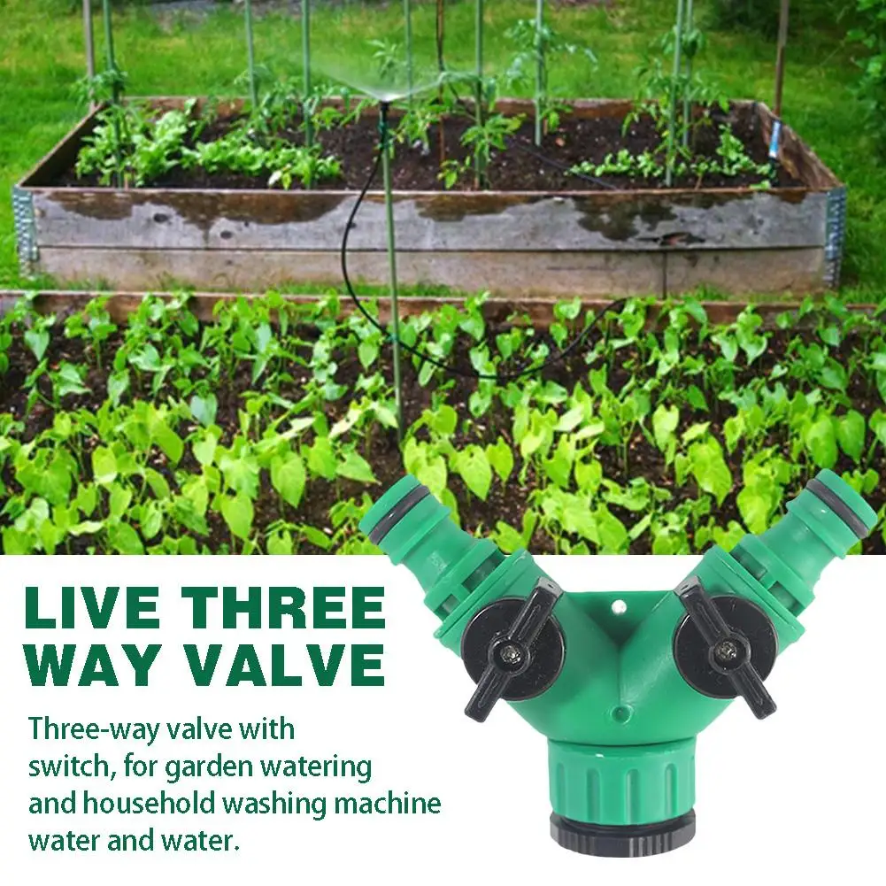 

Y-type Shunt Valve Garden Irrigation System Water Splitter Tap Adapter 2 Quick Y Connector Water Water Shape Way Controller O0L5