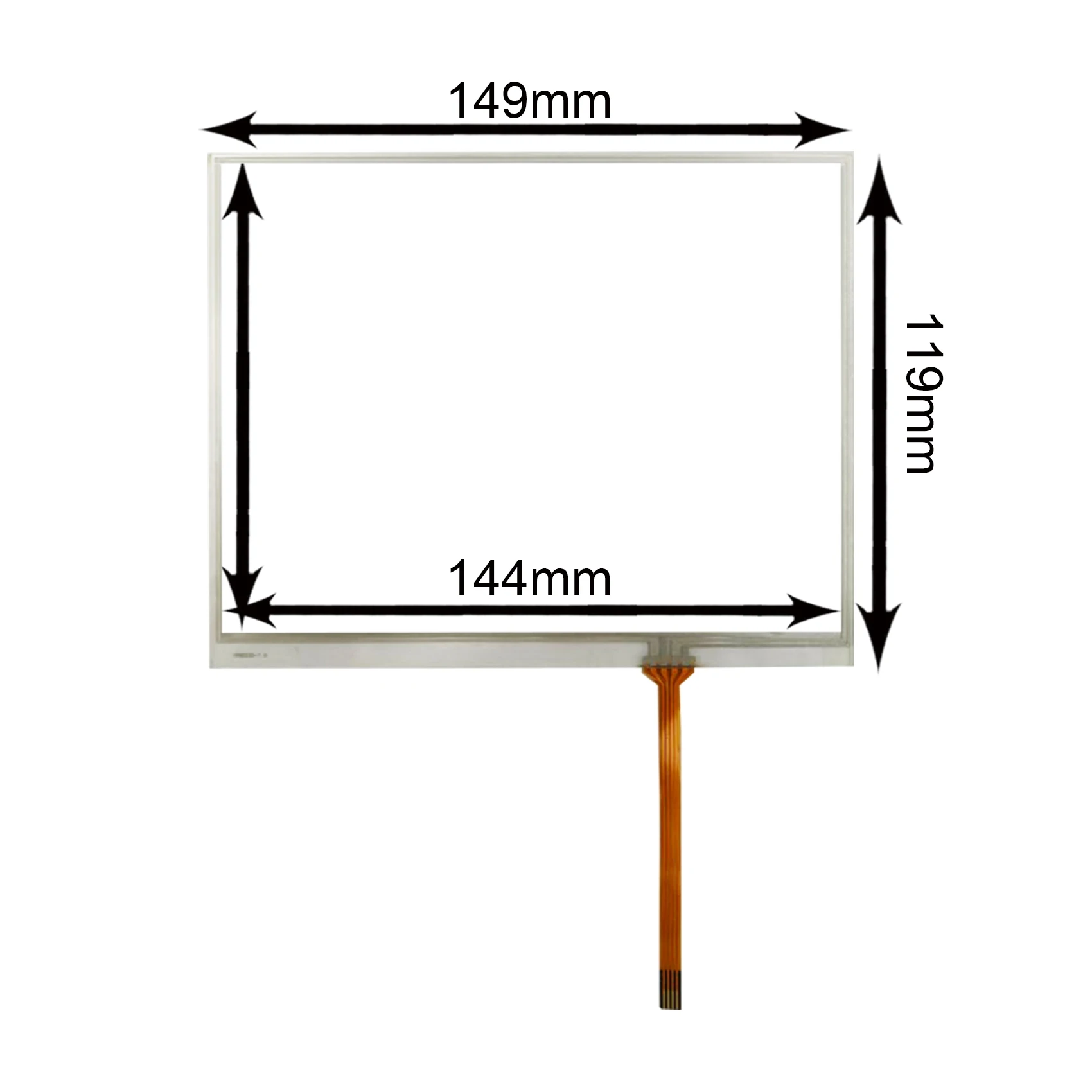 7inch 149.2mm x 119.2mm Resistive Touch Panel For 4:3 800x600 LCD Screen